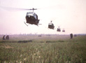 Hueys in formation