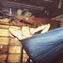 David Genau in his bunk