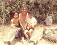 Robert Young with Vietnamese children